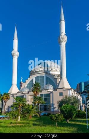 EBU Bekr Moschee in Shkoder, Albanien Stockfoto