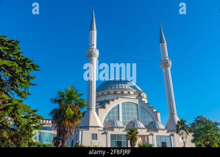 EBU Bekr Moschee in Shkoder, Albanien Stockfoto