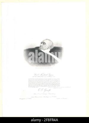 Gauss, Karl Friedrich . Stockfoto