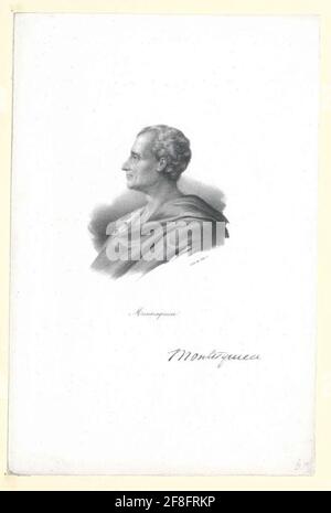 Montesquieu, Charles Baron der gezüchteten und. Stockfoto