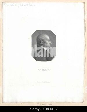 Knigge, Adolf Freiherr von Erchier: Wachsmann, Antonverlag: Gebrüder Schumanndatung: 1818 / 1832Sortieren: Zwickau Stockfoto