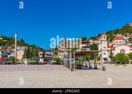 Lead Moschee und St. Demetrius Kathedrale in Berat, Albanien Stockfoto