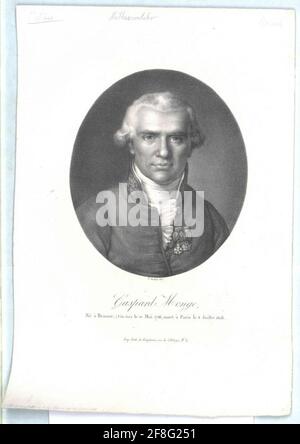 Monge, comte Peluses, gaspard. Stockfoto