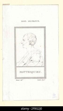 Montesquieu, Charles Baron der gezüchteten und. Stockfoto