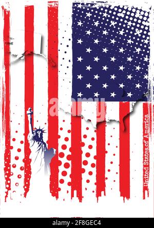 USA-Poster Stock Vektor