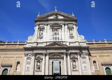 Wahrzeichen Roms - Architektur des Quirinal Hill. Kirche der heiligen Susanna in Rom, Italien. Zisterzienserinnenkloster. Stockfoto