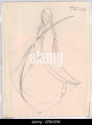 Agnes von Rom, Heilige. Stockfoto