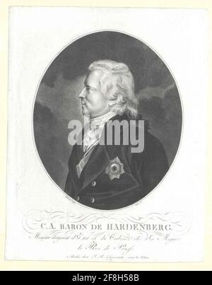 Hardenberg, Karl August Prinz aus. Stockfoto