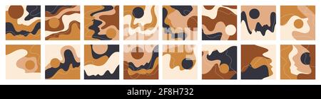 Großes Set mit verschiedenen Highlight-Covern. Stockfoto