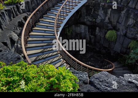 Casa Museo del Campesino, Farmers and Museum of Decorative Arts and Workshops, das Monumento al Campesino, Bauerndenkmal in San Bartolomé, der distr Stockfoto