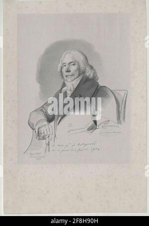 Talleyrand Perigord, Charles Maurice Herzog Lithographie von Ludwig Zöllner Stockfoto