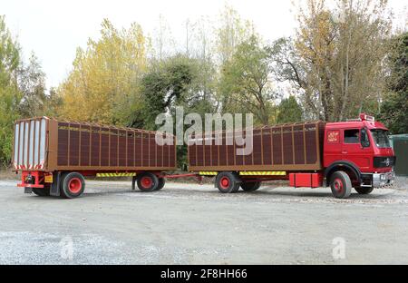 1976 Mercedes Viehwagen 1632 Modell Stockfoto