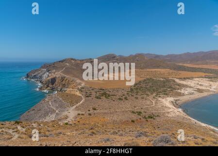 Cabo de Gata vom Rock of the Genoese aus gesehen Stockfoto