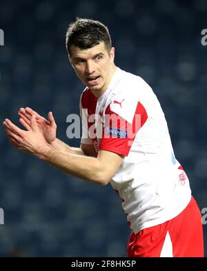 Aktenfoto vom 18-03-2021 des Prager Ondrej Kudela in Slavia. Ausgabedatum: Mittwoch, 14. April 2021. Stockfoto
