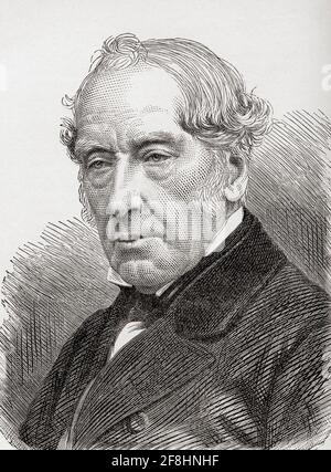 Sir William Fairbairn, 1. Baronet von Ardwick, 1789 – 1874. Schottischer Bauingenieur, Statiker und Schiffbauer. Von Great Engineers, veröffentlicht um 1890 Stockfoto