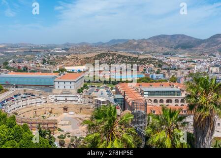 Ruinen der römischen Amphitheater in Cartagena, Spanien Stockfoto