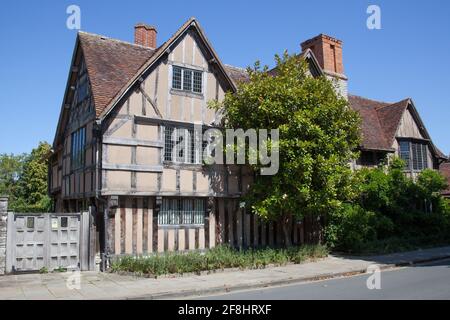 Hall's Croft, William Shakespeares Haus in Stratford-upon-Avon in Warwickshire, Großbritannien, aufgenommen am 22. Juni 2020. Stockfoto