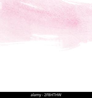 Vektor-Illustration von Hand gezeichnet ruhigen Aquarell-Hintergrund - sanfte Pinsel malen Strich auf weiß Stock Vektor