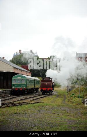 Metropolitan Railway 'NUmmer 1' auf Barry Island. Stockfoto