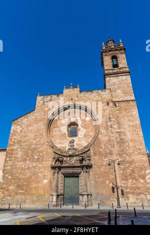 Kirche Sant Joan del Mercat in Valencia, Spanien Stockfoto