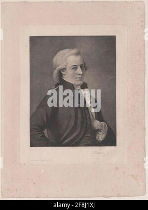 Mozart, Wolfgang Amadeus Portrait Wolfgang Amadeus Mozart (1756-1791) Stockfoto