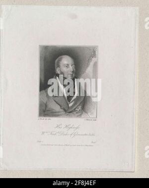 Wilhelm Friedrich, Herzog von Gloucester. Stockfoto