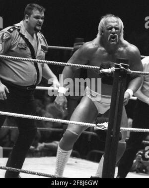 Hulk Hogan Big Boss Man 1987 Foto von John Barrett/PHOTOlink / MediaPunch Stockfoto