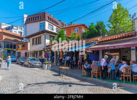 PRISHTINA, KOSOVO, 16. SEPTEMBER 2019: Blick auf den Basar in Prishtina, Kosovo Stockfoto