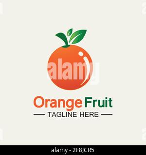 Orange Logo Design Vector Symbol Abbildung design Stock Vektor