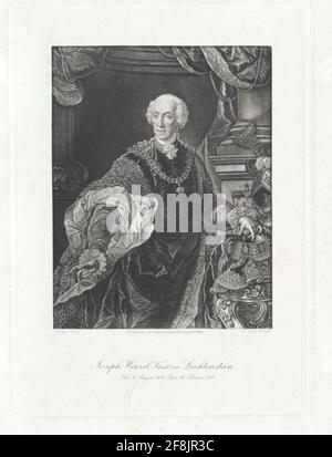 Liechtenstein, Josef Wenzel Fürst von und zu. Stockfoto