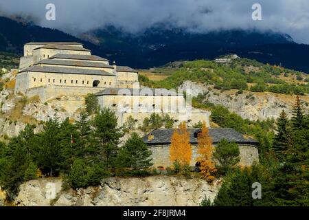 Fort de Esseillon, Haute Savoie, Frankreich. Stockfoto