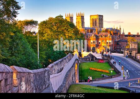 York Stadtbild an einem sonnigen Tag. Stockfoto