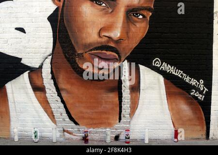 Hommage an den verstorbenen Rapper DMX in New Mural, New York, NY, USA Stockfoto