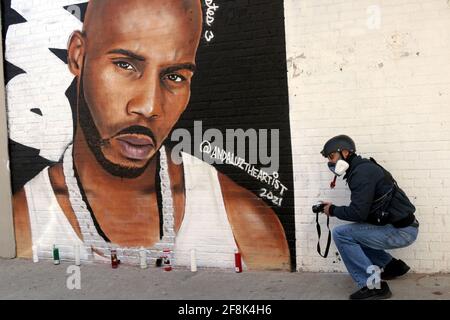 Hommage an den verstorbenen Rapper DMX in New Mural, New York, NY, USA Stockfoto