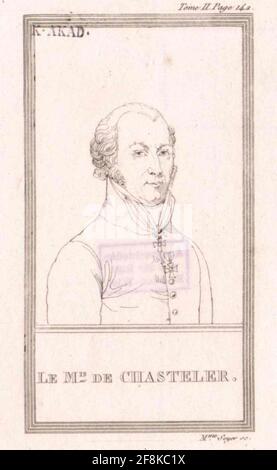 Chasteler de Courcelles, Johann Gabriel Marquis. Stockfoto