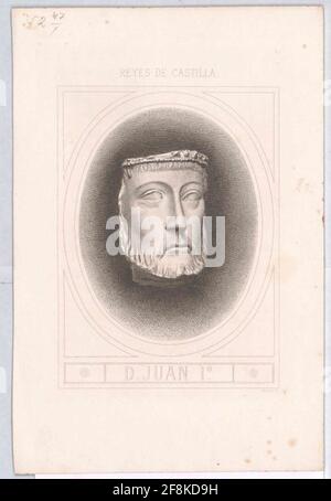 Johann I., König von Kastilien und León. Stockfoto