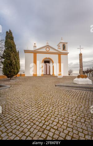 kirche von Pavia Mora Dorf in Alto Alentejo Portugal Stockfoto