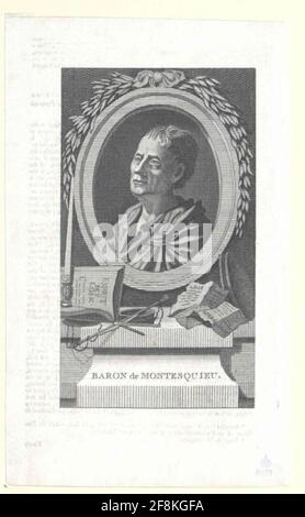 Montesquieu, Charles Baron der gezüchteten und. Stockfoto