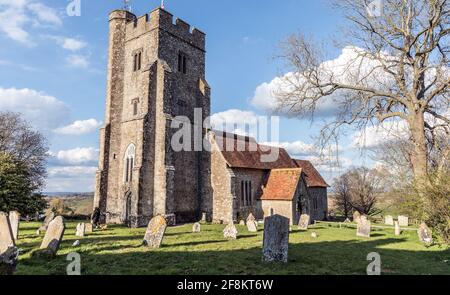 St. Marys Church Stone in Oxney Sussex, Großbritannien Stockfoto