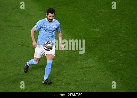 Dortmund, Deutschland. April 2021. Fußball: Champions League, K.O.-Runde, Viertelfinale, zweite Etappe, Borussia Dortmund - Manchester City im Signal Iduna Park. Ilkay Gündogan aus Manchester in Aktion. Quelle: Federico Gambarini/dpa-Pool/dpa/Alamy Live News Stockfoto