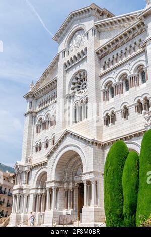 Kathedrale der Unbefleckten Jungfrau Maria in Monaco Stockfoto