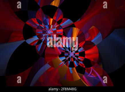 Medaillon geometrisches Ornament. Grafikdesign. Spitze modisches Blumenmuster. Stockfoto