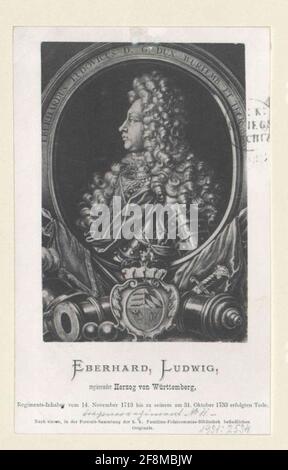 Eberhard IV Ludwig, Herzog von Württemberg. Stockfoto