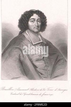 Der Turm der Auvergne de Bouillon, Emmanuel-Theodose von. Stockfoto