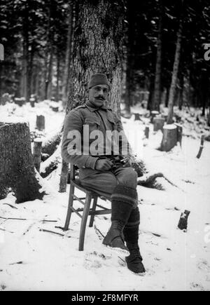 Ein angesehener Soldat der 11. Armee. Stockfoto