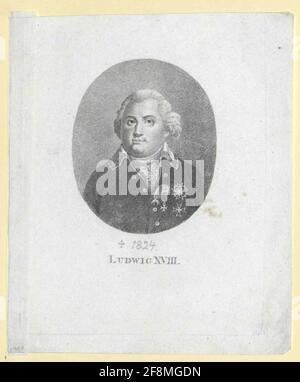 Ludwig XVIII., König von Frankreich. Stockfoto