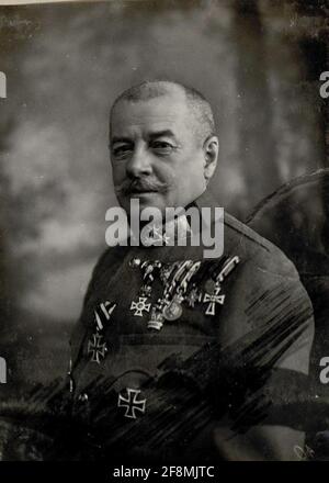 Exzellenz FZM Viktor Graf v. ScheearchStuel Kommandant der 11. Armee, Trient. Stockfoto