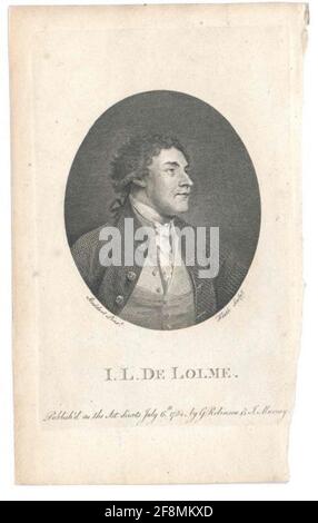 Lolme, Jean Louis de. Stockfoto