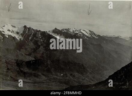 Monte San Matteo und Monte Voz. Stockfoto