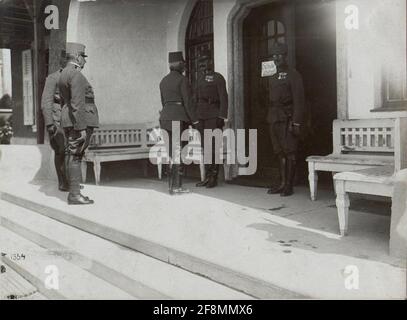 Levico. Erzherzog Friedrich beim 11. Armeekommando. . Stockfoto